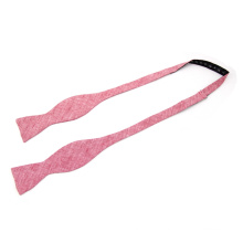 Plain Color Polyester Self Bow tie